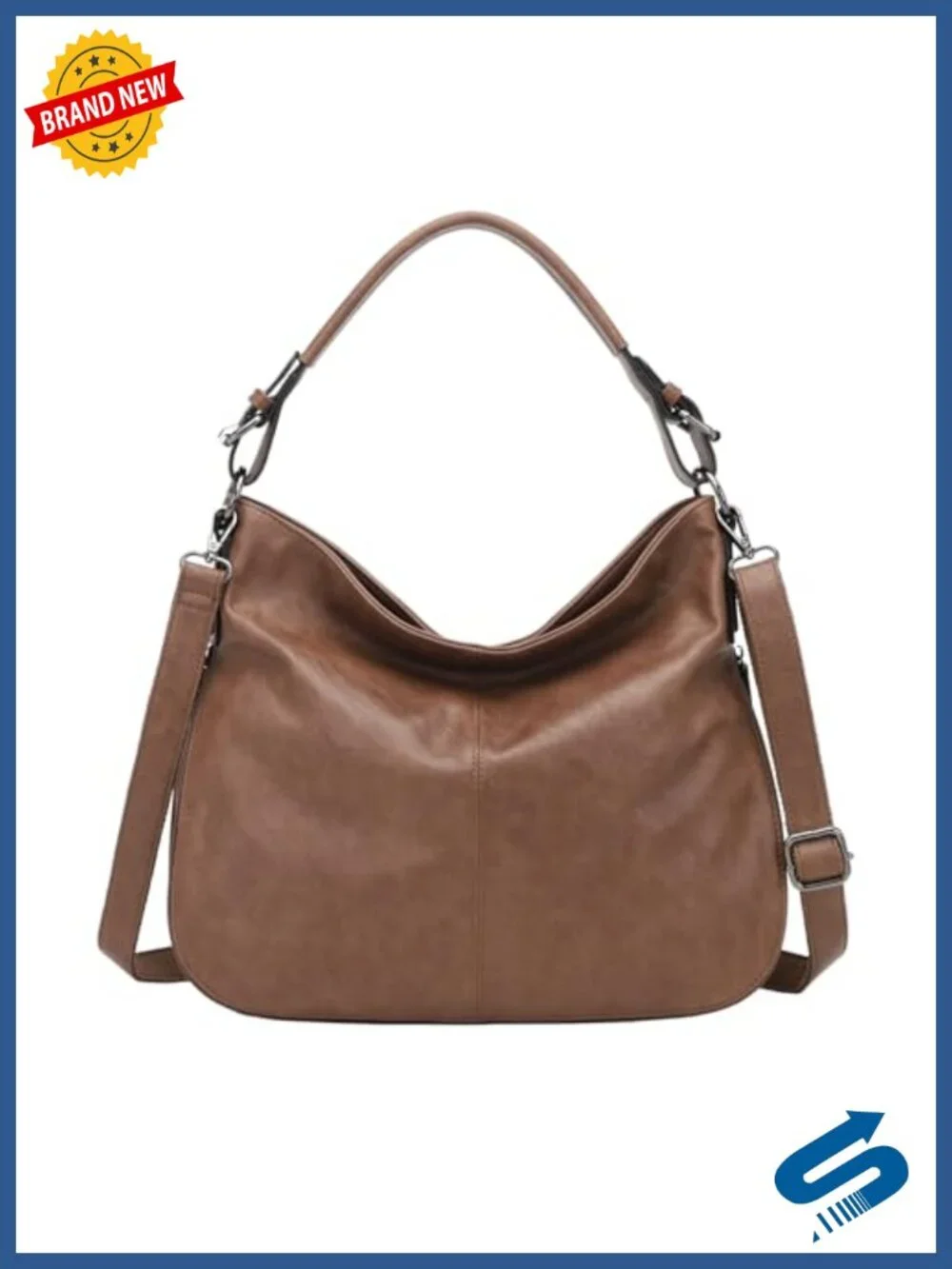 Woven Boho Braided Faux Leather Shoulder Bag Tote Hobo Satchel Work Travel